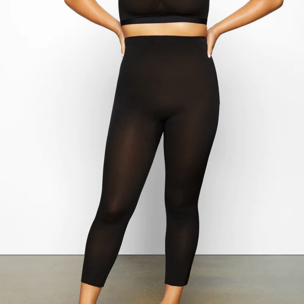 Skims low back leggings sheer black 2x NWT